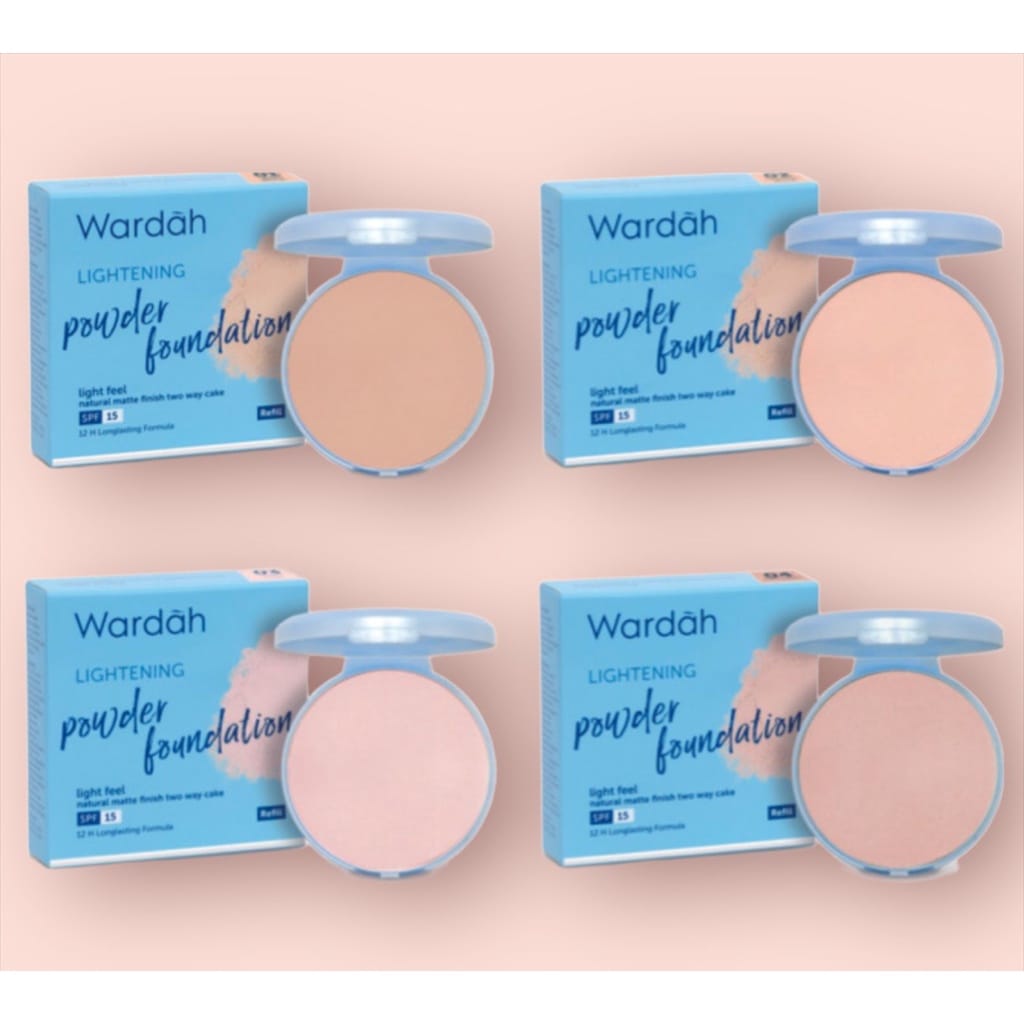 Refill Wardah Lightening Powder Foundation SPF 15 Light Feel | Lazada ...