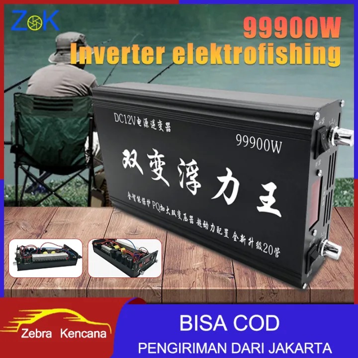 (Dikirim Dari Jakarta) Inverter Ultrasonik 99900W 12V 45A Dual-Inverter ...