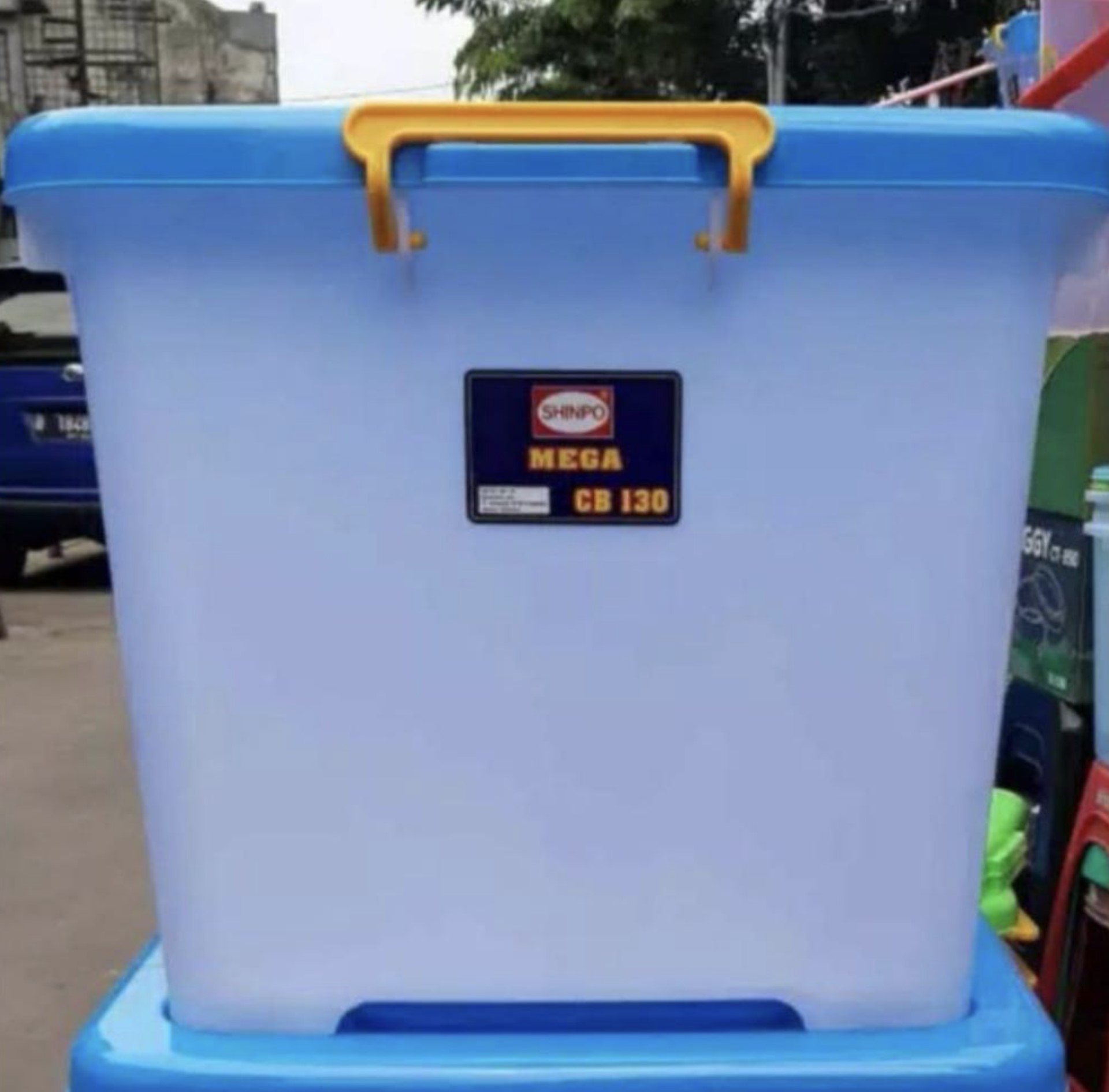 SHINPO MEGA CB 130 LITER CONTAINER BOX BESAR RODA KONTENER CB130 KUAT ...