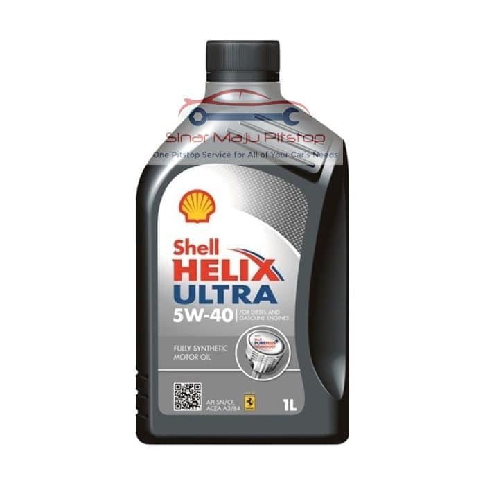 Oli Mobil & Pelumas Mesin - SHELL HELIX ULTRA SYNTHETIC OIL API SN 5W-40 1 LITER ORIGINAL