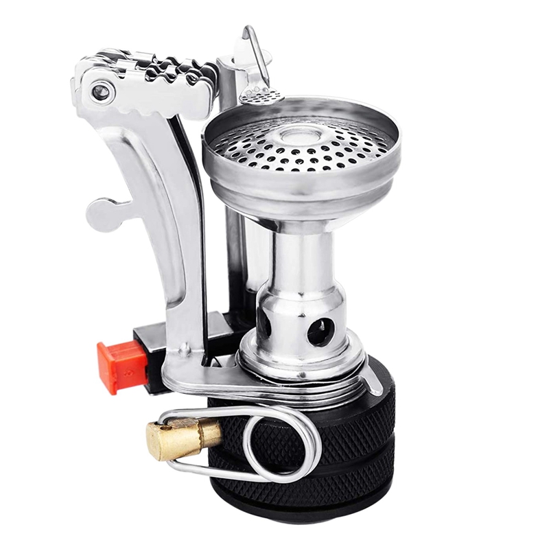 Mini Gas Stove Super Lightweight Camping Stove Outdoor Cooking Burner Folding Camping Gas Stove with Refill Adapter