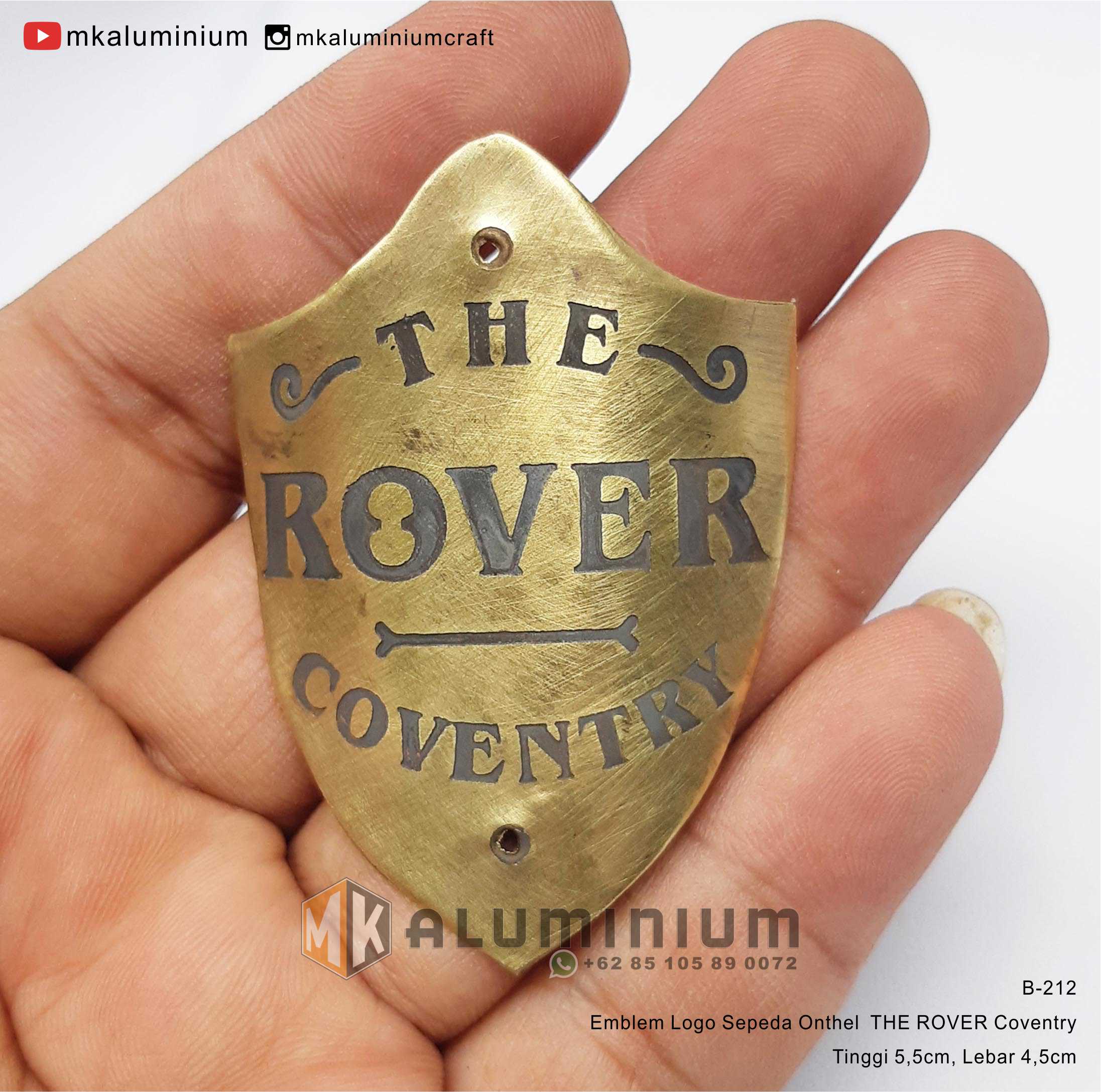 The Rover Coventry - Plat Emblem Logo Sepeda Onthel Jawa Merk The Rover ...