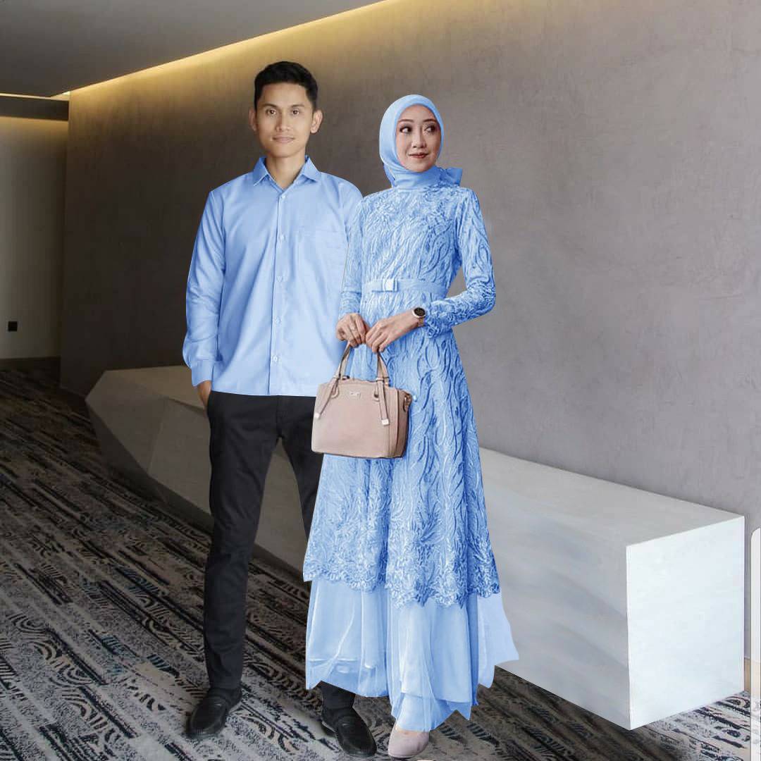 Couple Almira baju couple lebaran tahun 2023 pakaian couple pasangan