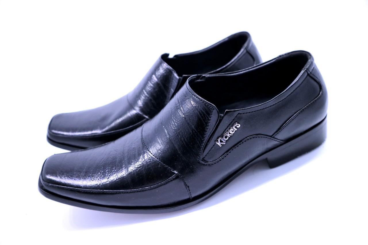 Sepatu Boot PAntofel resleting samping Kulit Asli Pria Formal Kasual GEOX U JAYLON ANKLE BOOTS BLACK GT01823