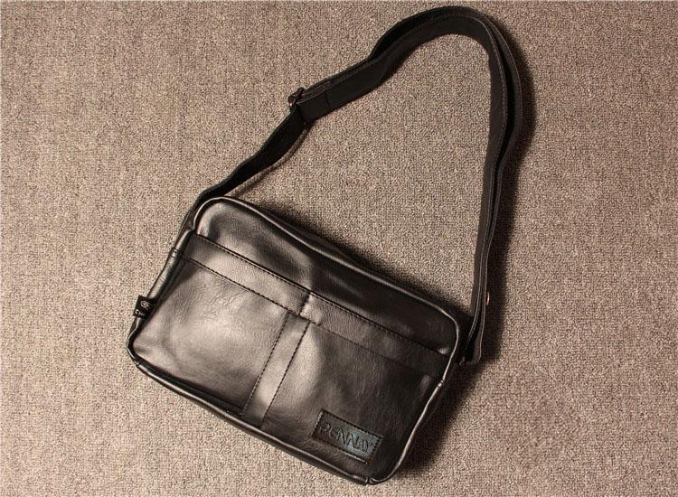 PennayOS Tas Slempang Vintage Pria Extonsweight Shoulder Men Bag Kulit Berkapasitas Besar - Multi
