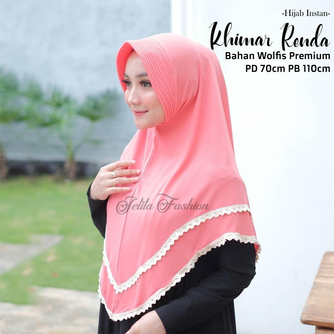 JFS - KHIMAR RENDA 2 NURBAENI - JILBAB INSTAN - HIJAB SYARI - KERUDUNG SYARI - KERUDUNG BERGO