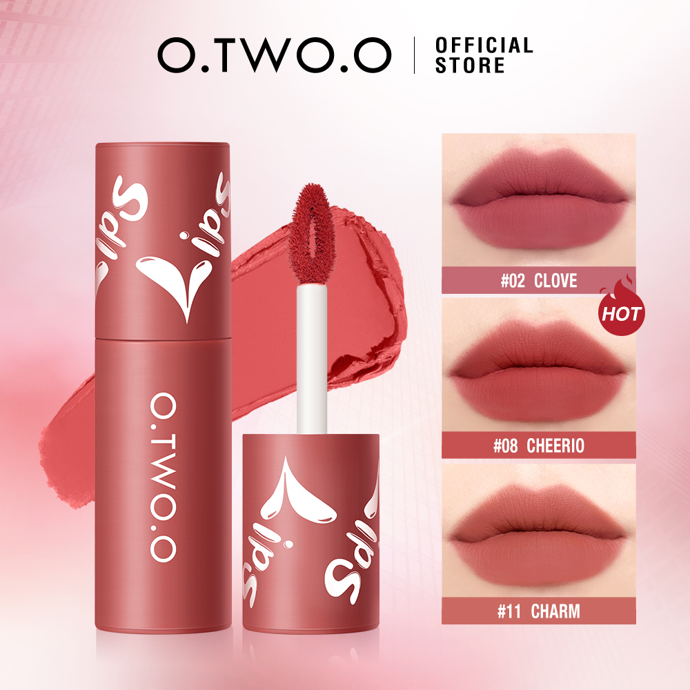 O.TWO.O Velvet Matte Liptint Lip & Cheek Mud Dual-use Lip Clay High ...