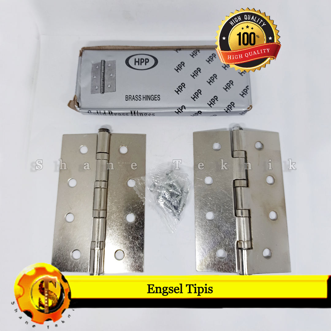 Hinge Engsel Pintu Jendela Engsel Plat Tipis Sn Hpp Inch Inch Silver Lazada Indonesia