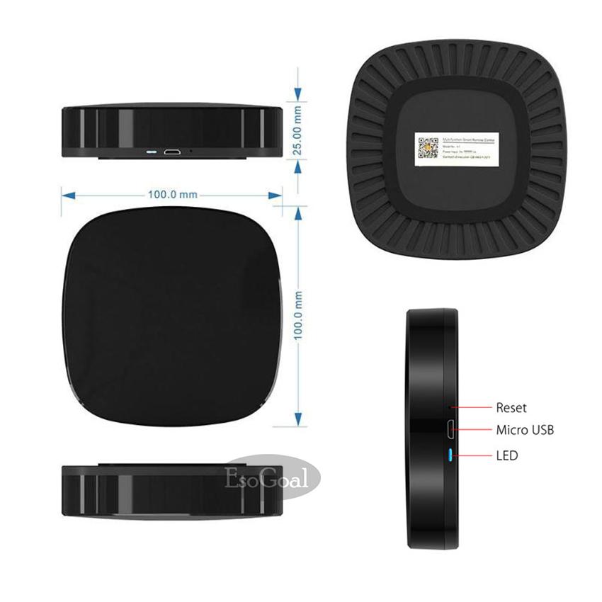 EsoGoal บ้านสมาร์ท IR ，Smart IR รีโมทคอนโทรลสำหรับ WiFi Smart Home