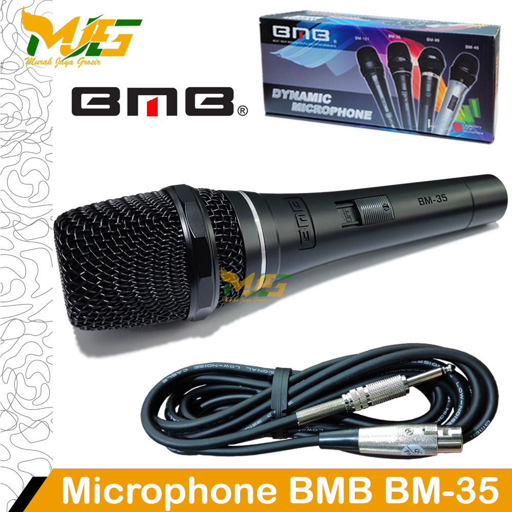 Microphone Bmb Bm Mic Kabel Original Mikrofon Karaoke Mik Asli Suara Peka Lazada Indonesia