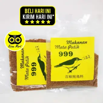 Pakan Makanan Harian Lomba Burung Pleci Voer Pur 999 Mata Putih