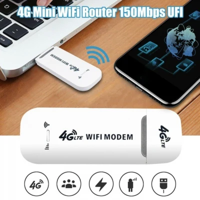 【Collegery】Unlock 4G LTE WIFI wireless USB Dongle Stick mobile broadband SIM card modem, LTE 4G portable 150Mbps wireless network card tray wireless router equipment