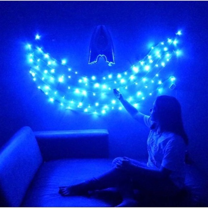 Dekorasi Kamar Lampu Tumblr Biru