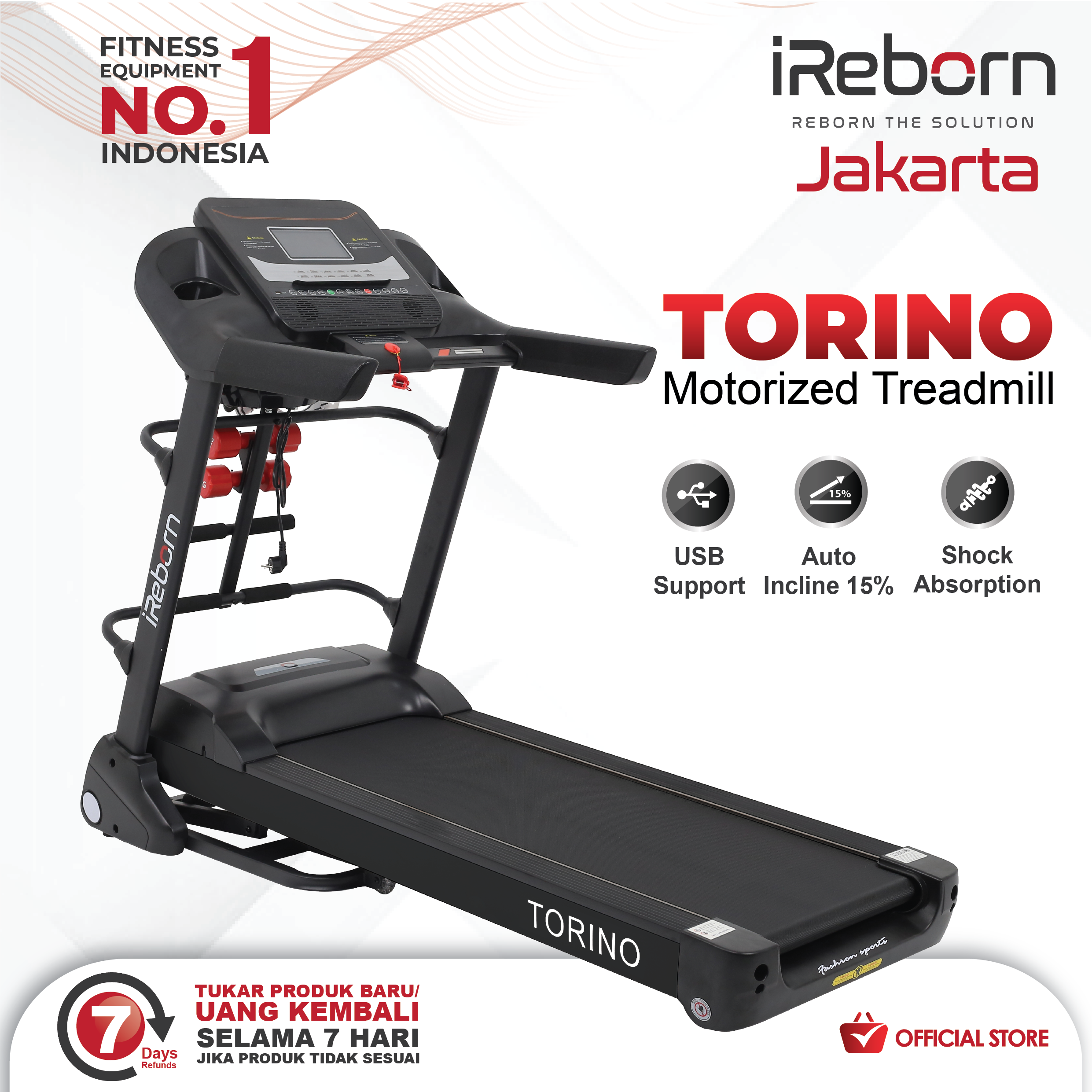 Harga Treadmill Elektrik One Sport Treadmill Jual O2STOREE Life