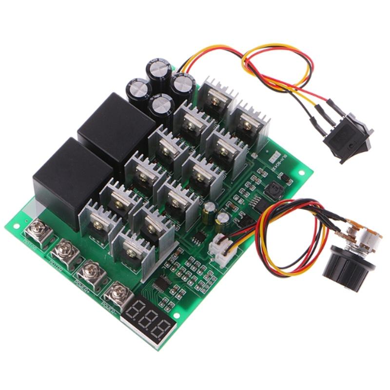 DC 10-55V 60A PWM Motor Speed Controller CW CCW Reversible Switch 12 24 36V DIY