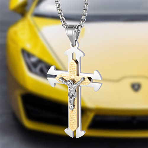Jual Mens Gold Cross Pendant Terbaru 