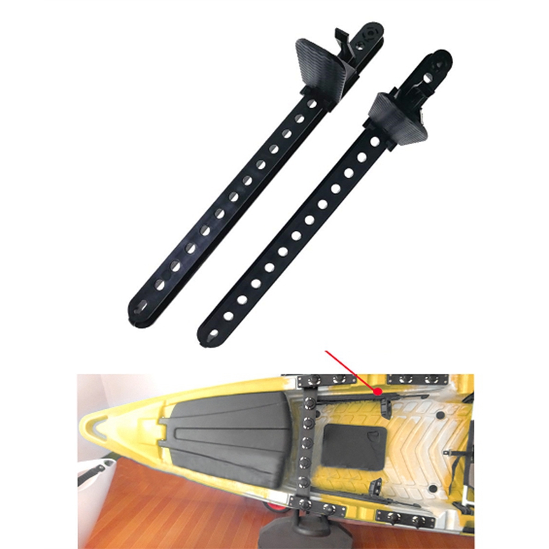 1 Pair Adjustable Kayak Foot Brace Kayak Foot Pegs Pedal for Rowing