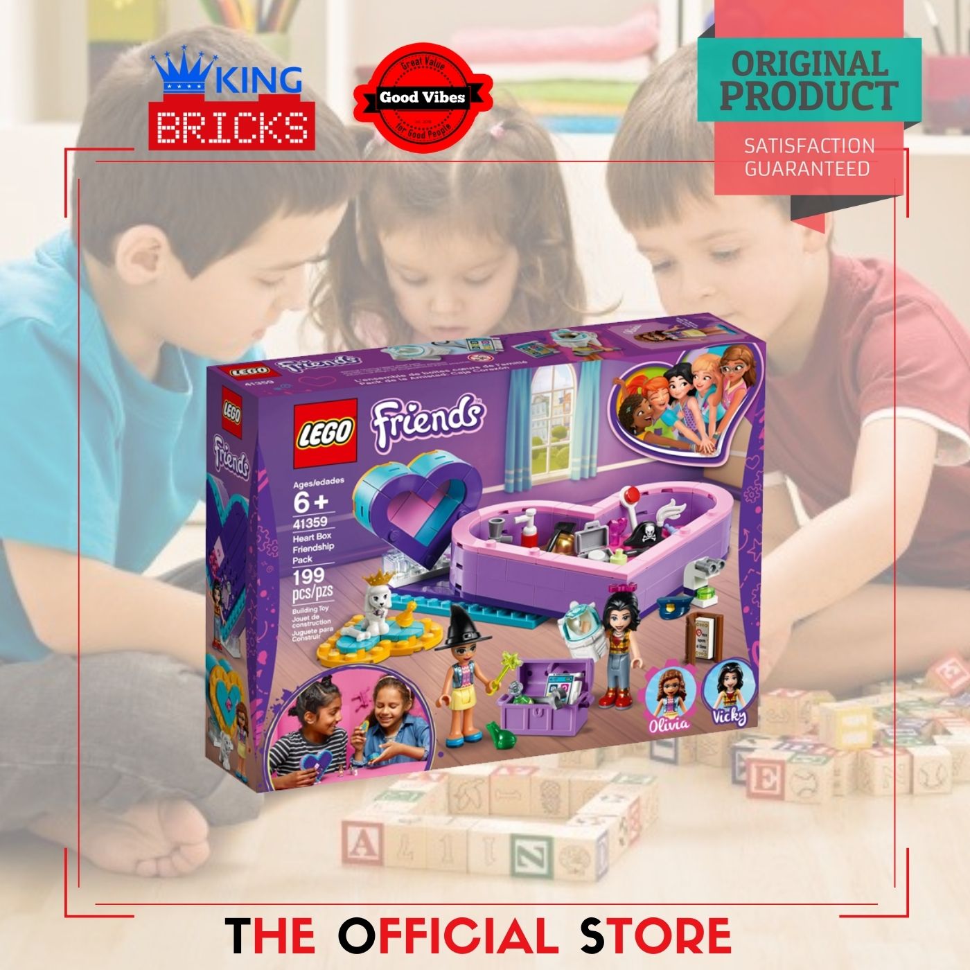 LEGO Original FRIENDS 41359 Heart Box Friendship Pack Mainan