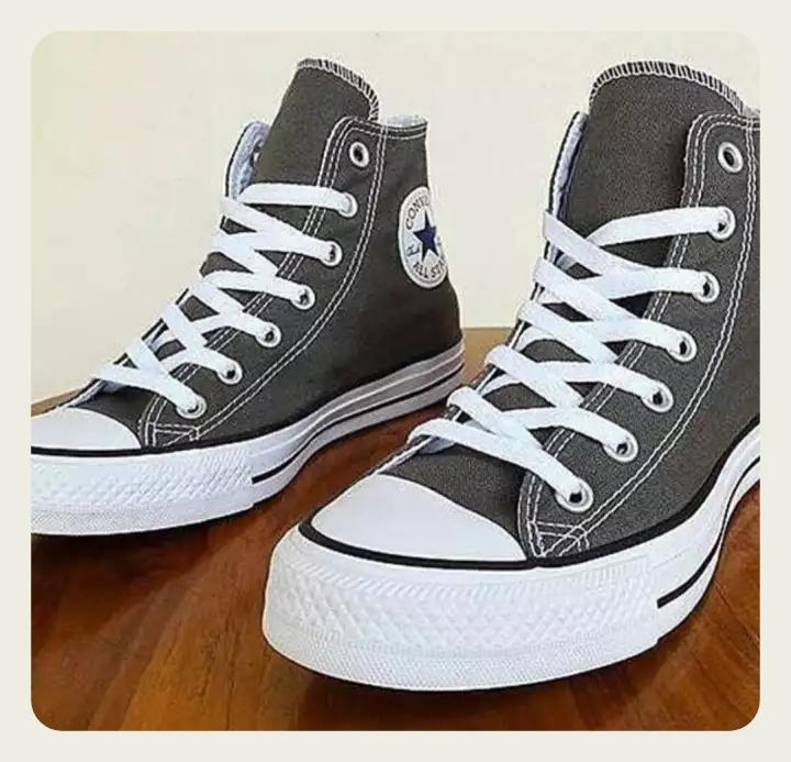 Jual Sepatu Converse Grey Hight Terbaru 