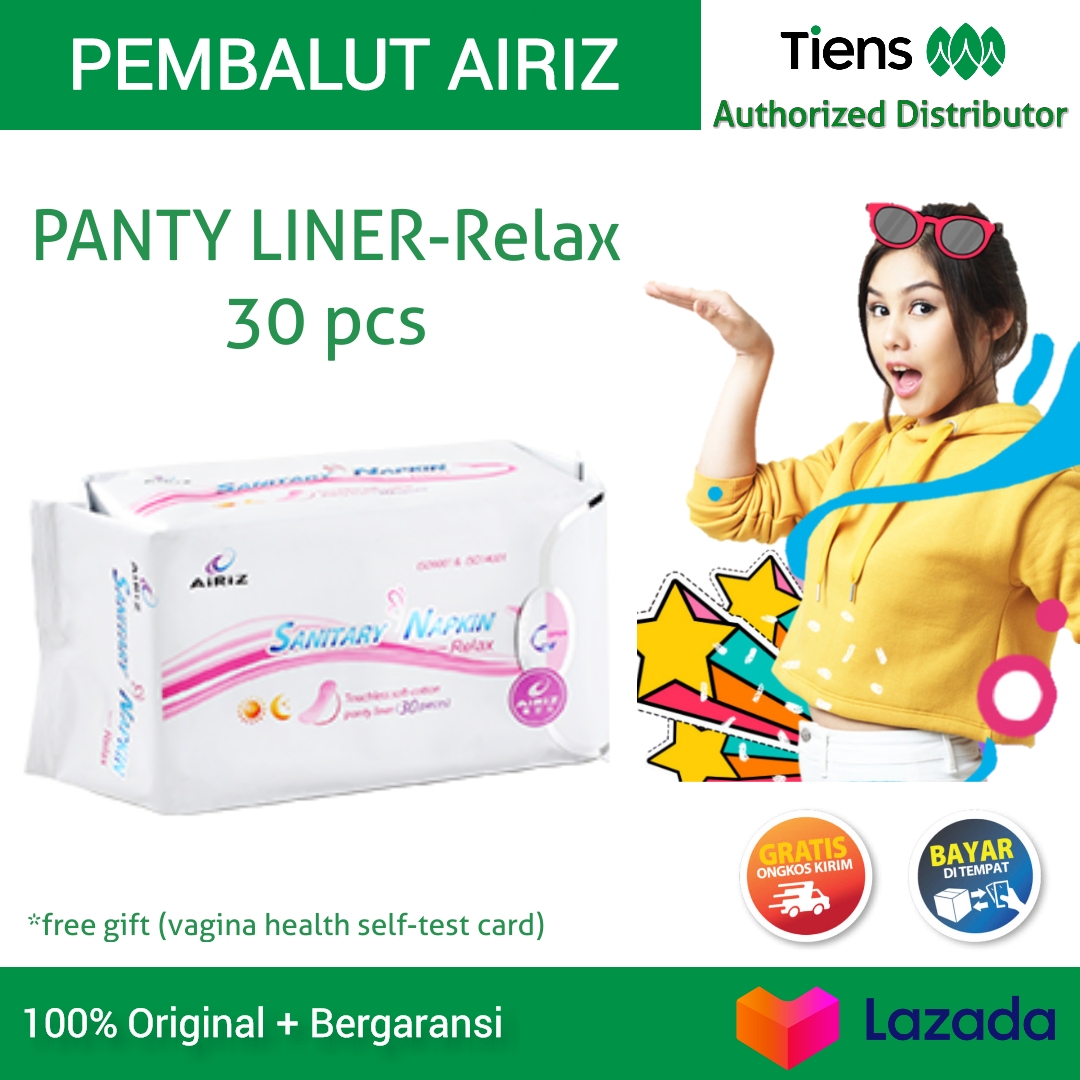 Tiens Pembalut Airiz Panty Liner Relax Pembalut Kesehatan Herbal