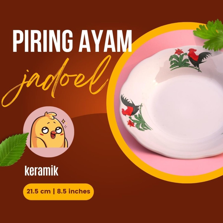 Ayam Pong Teh disajikan dalam piring tradisional
