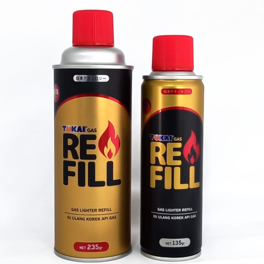 Refill Isi Ulang Korek Api Gas Tabung Tokai 135GR ORI / Butane Gas ...