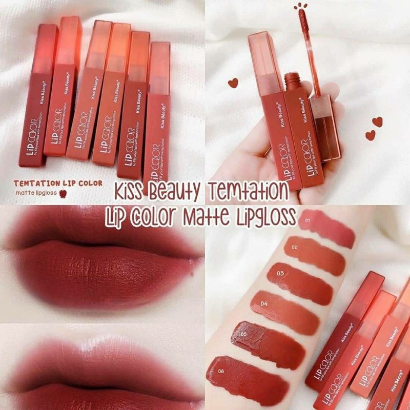 lip matte color kiss beauty