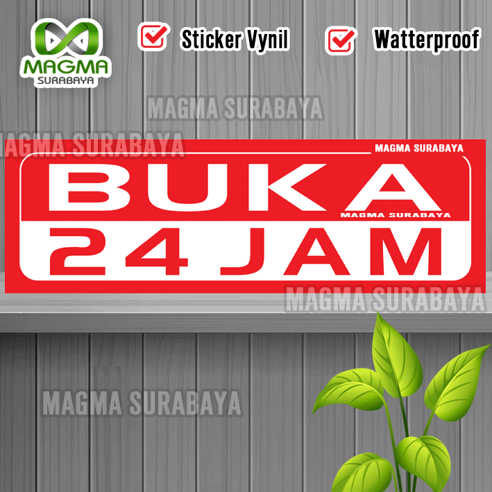 Stiker Buka 24 Jam Magma surabay Lazada Indonesia