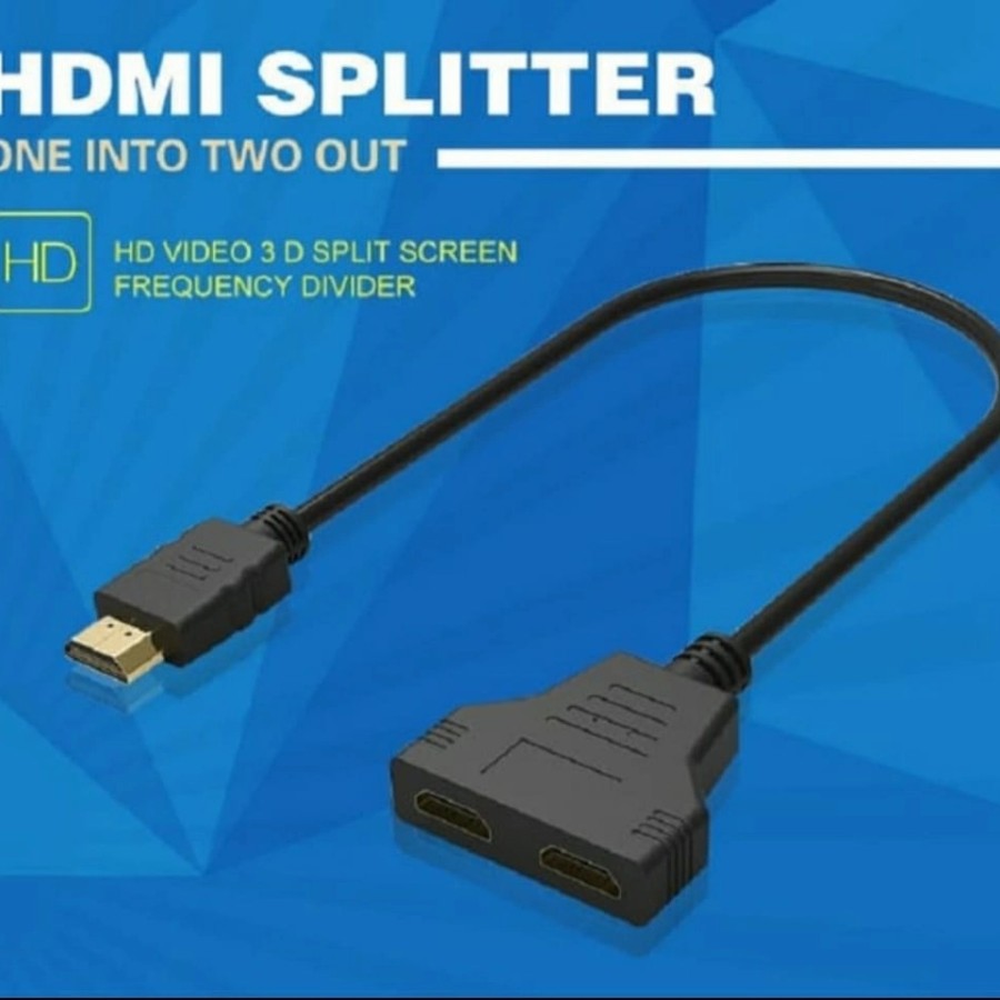 Kabel HDMI Splitter 2 Port Tanpa Power 
