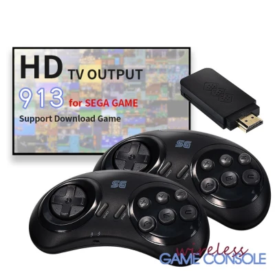 16-Bit MD Game Retro Console For Sega Genesis HDMI-compatible 900+Game Video Game Support TV Only Sega games are supported
