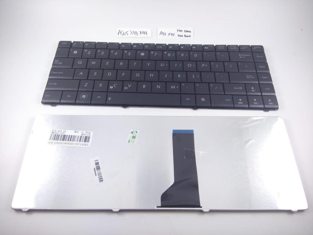ASUS ORI Keyboard ASUS K42J X43 X43B A43S A42 K42 A42J X42J K43S A42 A42D A42F A42J A42JC A43 K42 K42D K42J K43 N43J N43S N82 N82J UL30 UL30V UL80 X42 X42J X43 X43B X43J X43S X84 X84H X84L Series NON FRAME LAPTOP 14 INCI