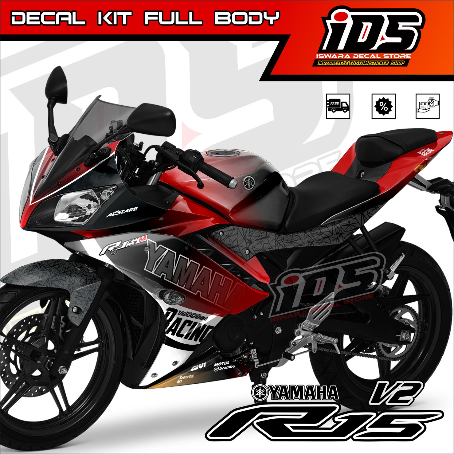 Decal R15 V2 Full Body Stiker R15 V2 Full Body Dekal R15 V2 Underground