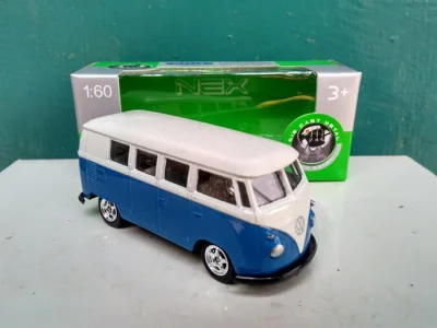 Diecast Volkswagen VW bus T1 1963 miniatur mobil Welly Nex harga murah