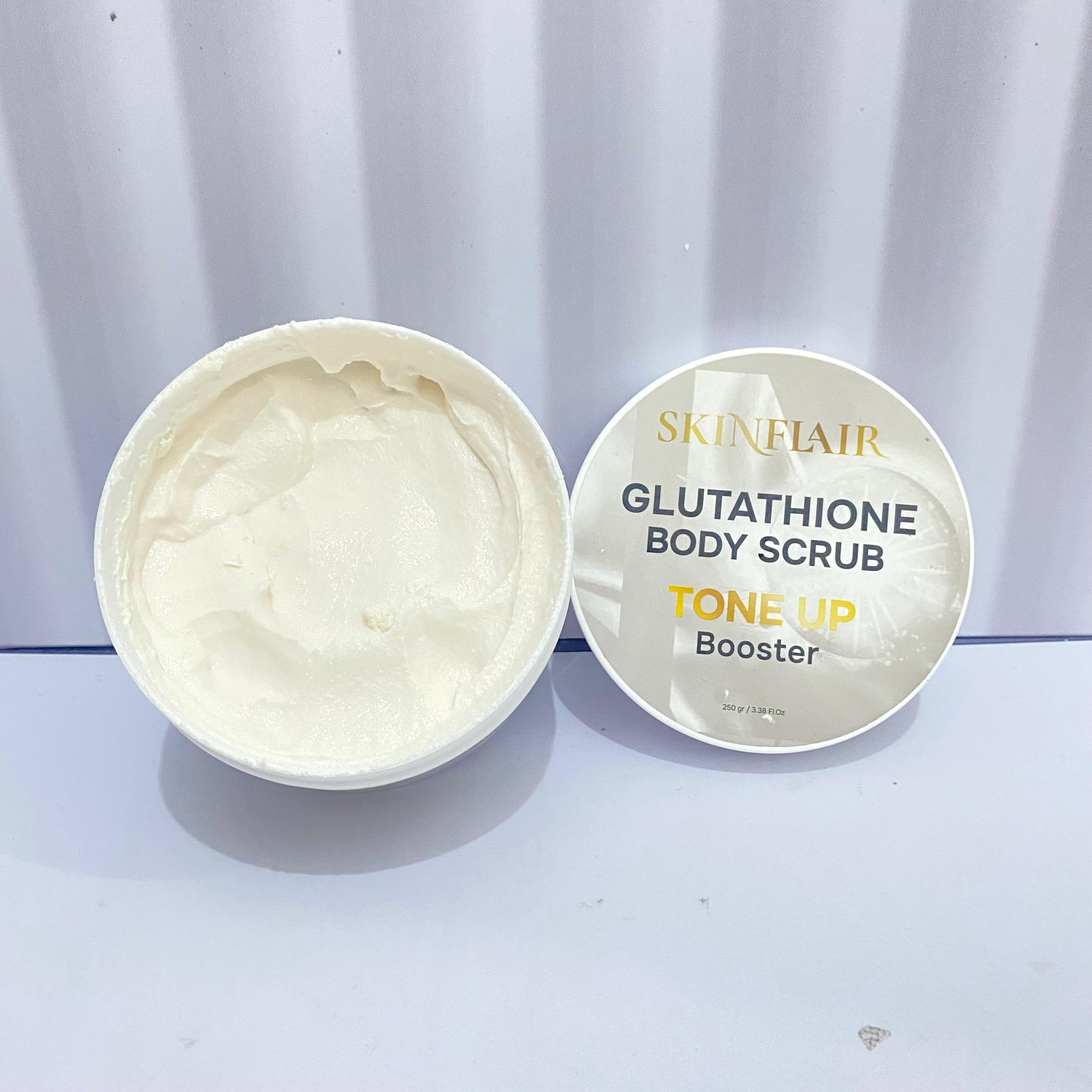 DAPAT 2PCS] SKINFLAIR GLUTATHIONE TONE UP BOOSTER BODY SCRUB 250ml  Pembersih Tubuh Whitening - Lazada