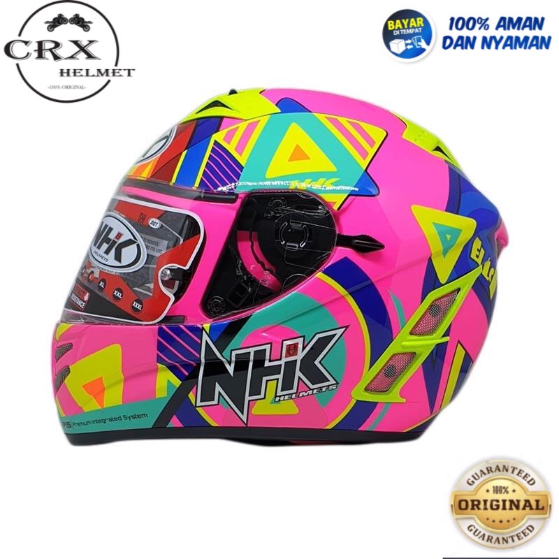 Helm Nhk Terminator Motif Pigment Pink FullFace Original Lazada