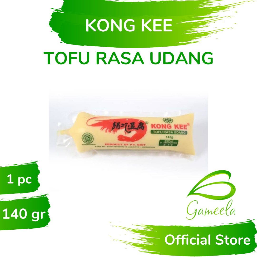 Gameela Kong Kee Tofu Rasa Udang 140 Gr Halal MUI BPOM RI MD Tahu Sutra