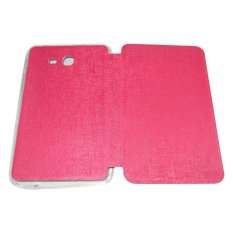 Aimi Leather Case Samsung Galaxy Tab 3 V T116 Sarung Samsung Tab3 Lite T110  T111 Flipshell Samsung Flipcover Tab3 v Flipcover - Pink