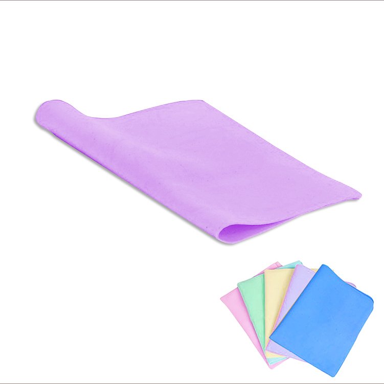 AIUEO Lap Plas Chamois - Lap Kanebo - Ungu - 3 Pcs