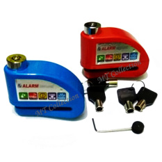 Alarm Disc Lock Perfect Guard Shock Sensor - Gembok Alarm Motor - Merah