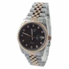 Alexandre Christie Elegance 8463MDBTRMO Jam Tangan Pria - Silver Rose Gold(Silver)