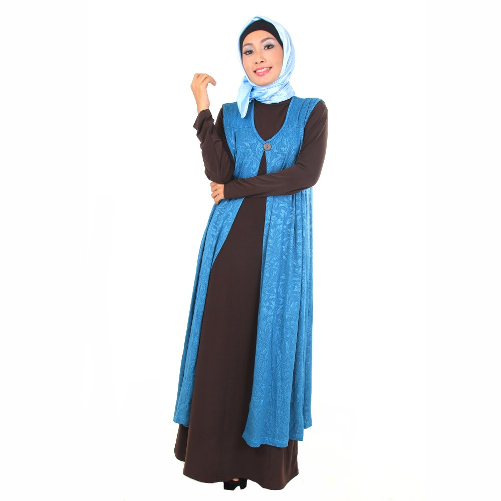 Andzya - Luaran Muslim Wanita - 20279 - Biru