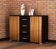 Anya-Living Lemari Buffet Line 1 - BG Zebrano