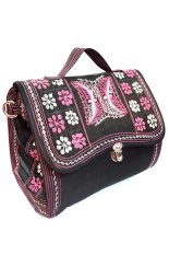 Atjeh Collections Tas Ransel Motif Aceh - Kupu Kupu Pink- One size