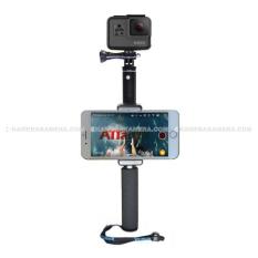 Attanta Tongsis SMP-07 (Black) + Phone Clip for GoPro - Xiaomi Yi - Brica - HP