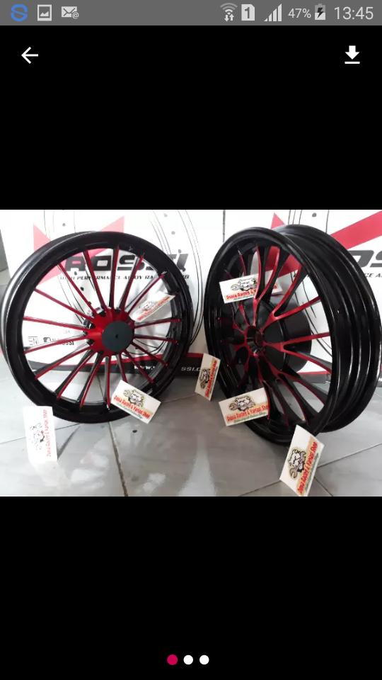 Velg Rossi Tapak Lebar 215-14 250-14 Mtor Matic