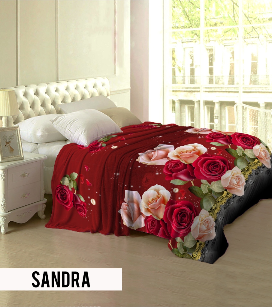 Blanket Lady Rose (160x200) Sandra Lazada PH