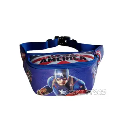 Waist Bag Anak Laki-Laki Karakter Captain Amerika - Tas Selempang Anak - Tas Bahu Anak - Tas Dada Anak