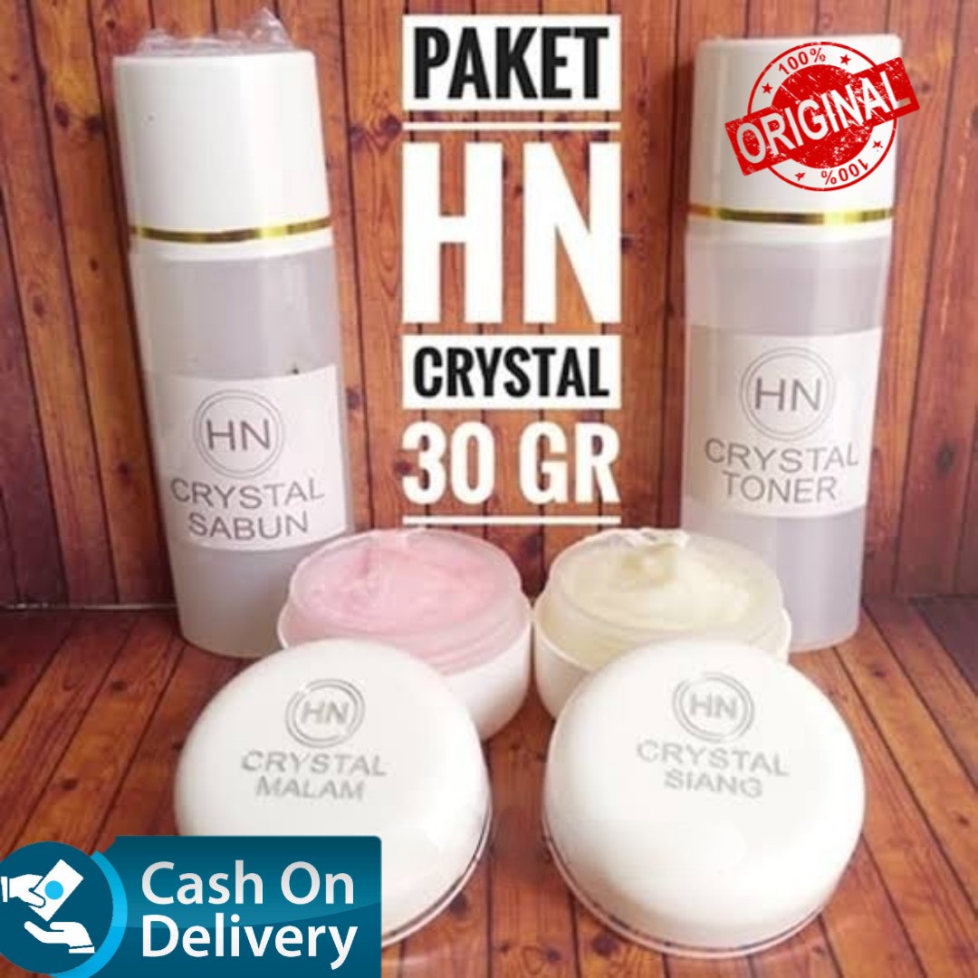 Cream HN CRYSTAL BESAR 30gr - 1 PAKET Isi Full - ASLI ORIGINAL 100% / kosmetik original / Krim / Cream pemutih wajah glowing / BPOM / Cream Wajah / bibit pemutih / bibit cair infus / kosmetik murah