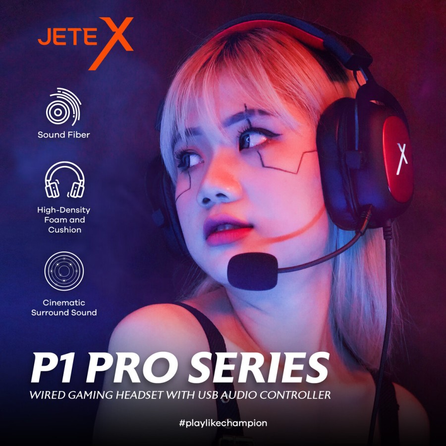 Headset Gaming Jete X- P1 Pro Series 