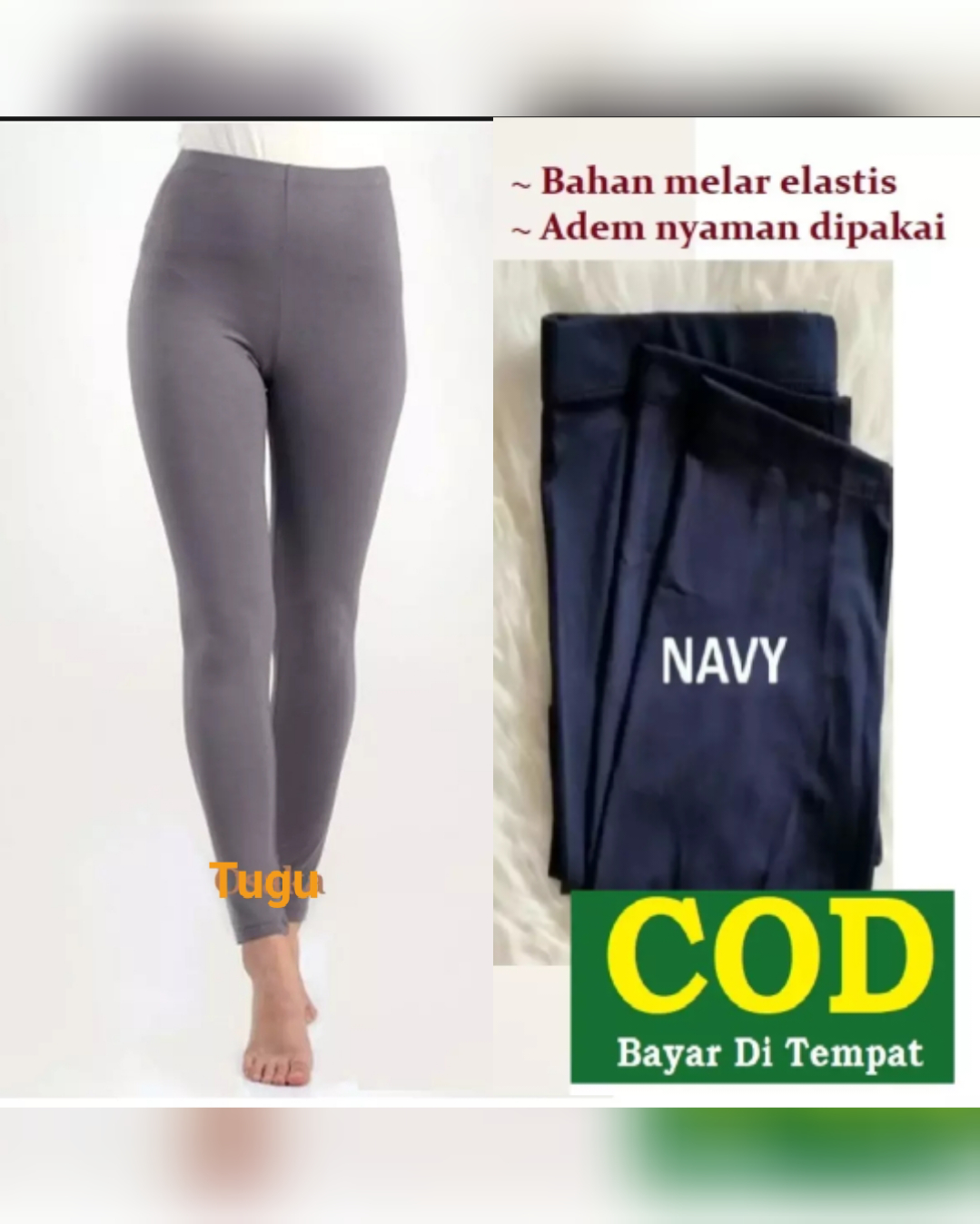 Celana Legging Spandek Jersy Standar 35 55 Lazada Indonesia